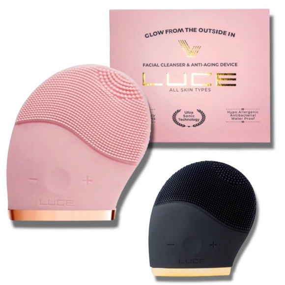 LUCE180° Facial Cleansing & Anti-aging Device Pink or Black Device Options NIB